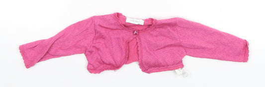Earlydays Girls Pink   Cardigan Jumper Size 6-9 Months