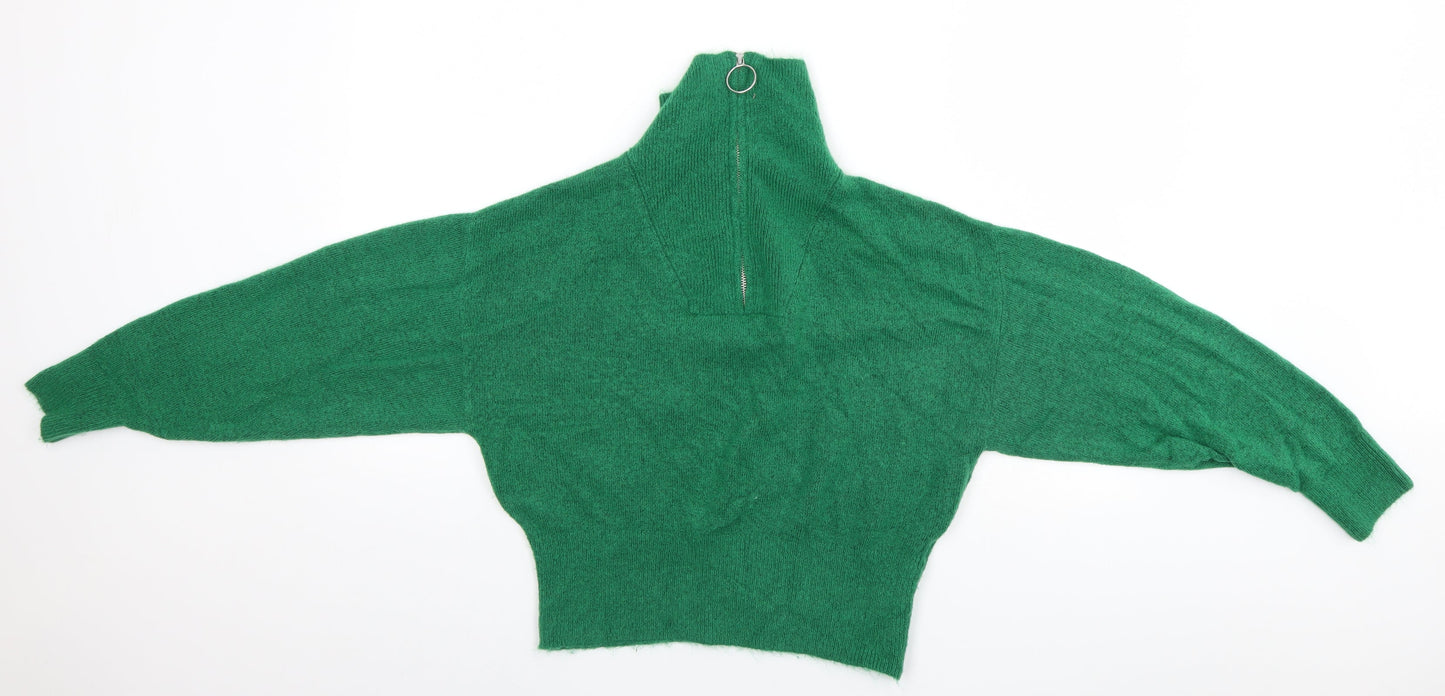 Womens UK Size  Preworn Green Pullover Jumper