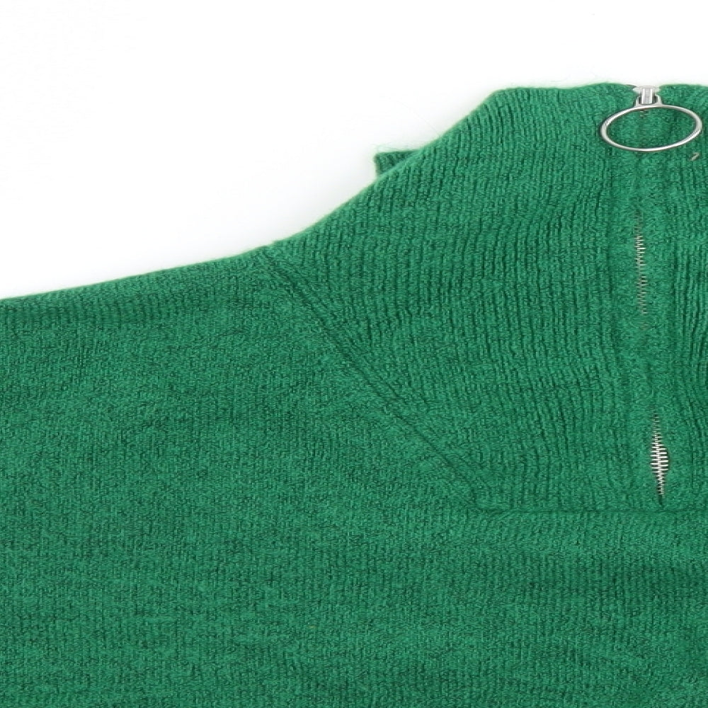 Womens UK Size  Preworn Green Pullover Jumper