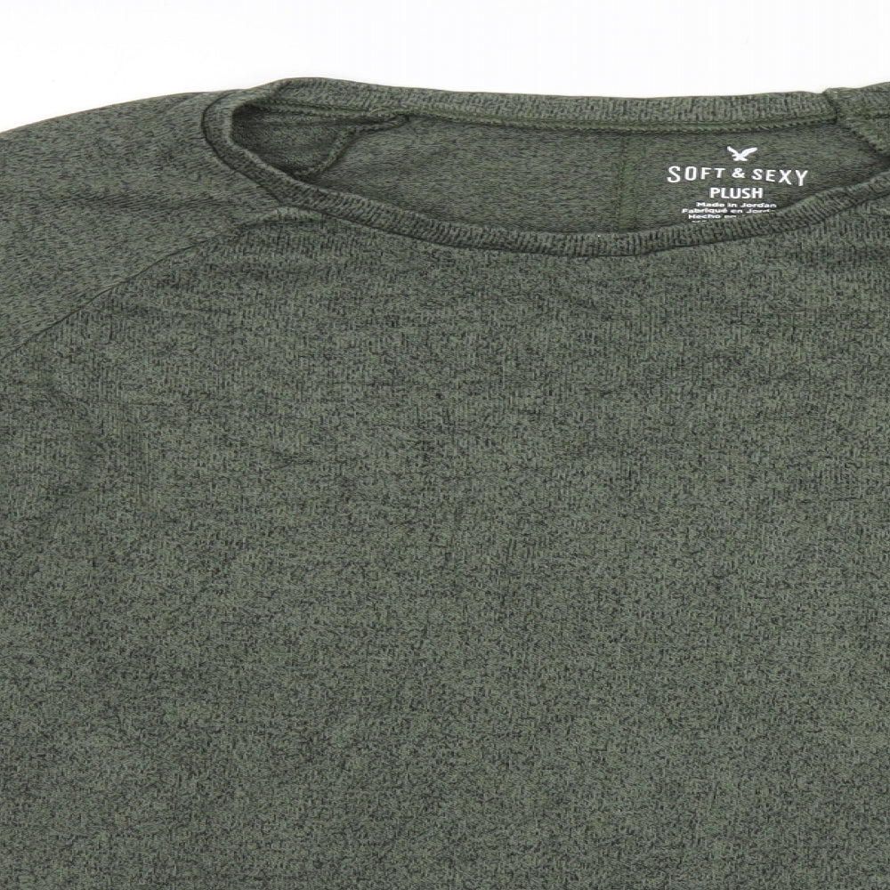 American Eagle Outfitters Womens Brown   Pullover Jumper Size XS