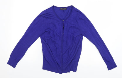 Womens UK Size  Marks and Spencer Blue Cardigan Jumper