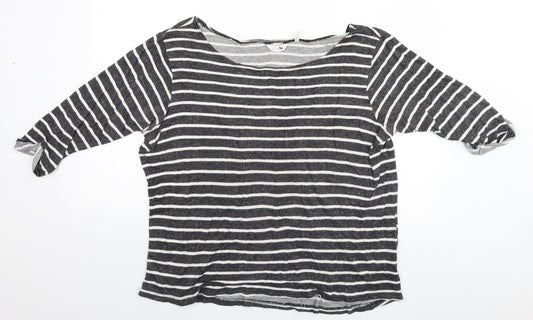 Womens UK Size 20 Label BE Grey Basic T-Shirt