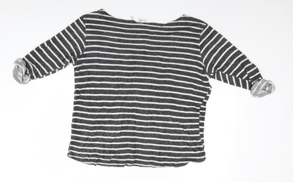 Womens UK Size 20 Label BE Grey Basic T-Shirt