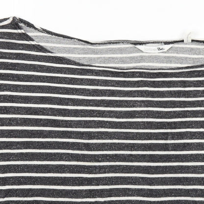 Womens UK Size 20 Label BE Grey Basic T-Shirt