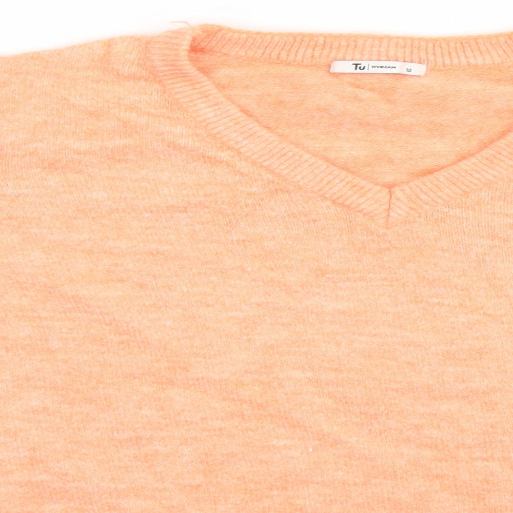 TU Womens Orange   Pullover Jumper Size 10