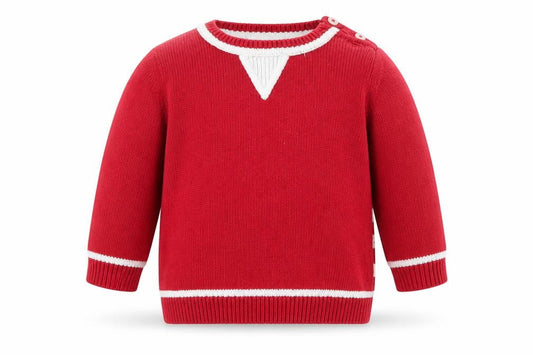 The White Company Baby Red   Pullover Jumper Size 3-6 Months