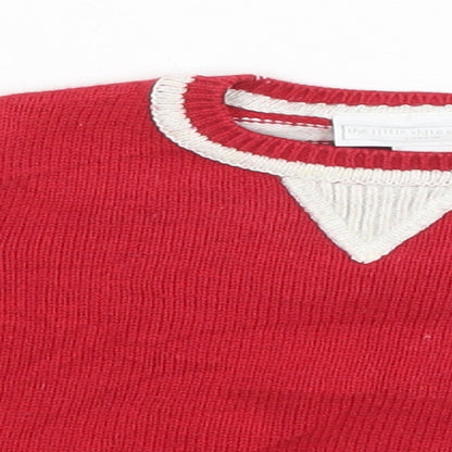 The White Company Baby Red   Pullover Jumper Size 3-6 Months