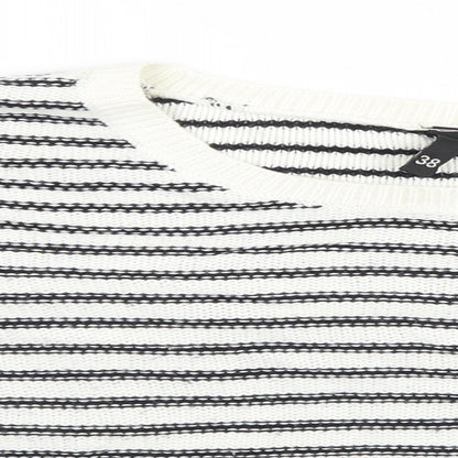 Womens UK Size 10 Divided White Pullover Jumper