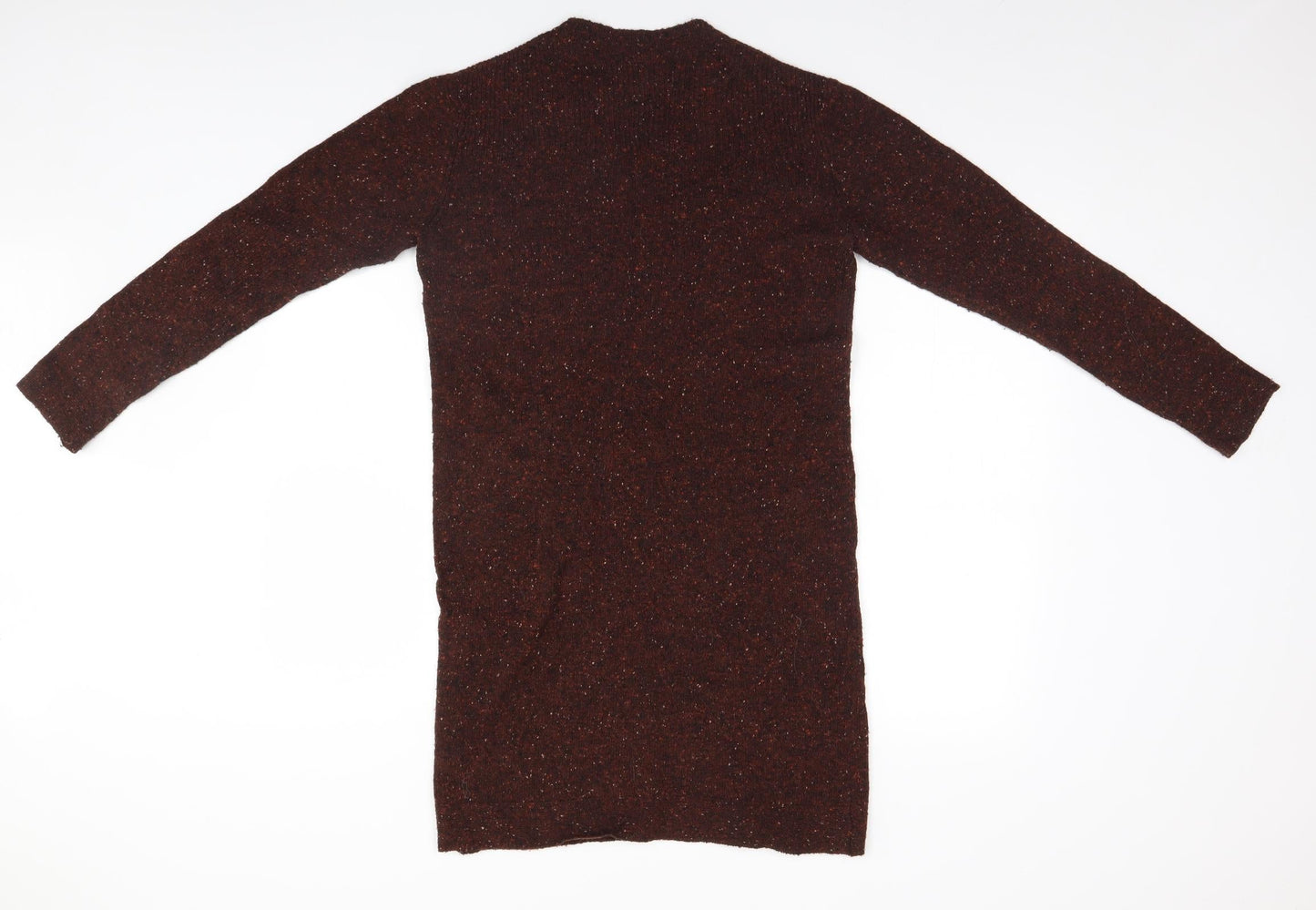 Womens UK Size S Preworn Brown Pullover Jumper