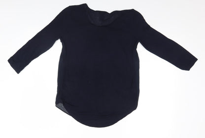 Ann Taylor Womens Black   Basic T-Shirt Size XS