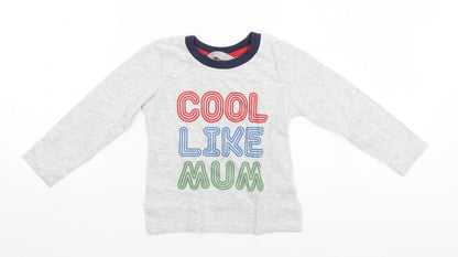 Additional front view of Primark girls’ white basic t-shirt, size 2, years - cool like mum