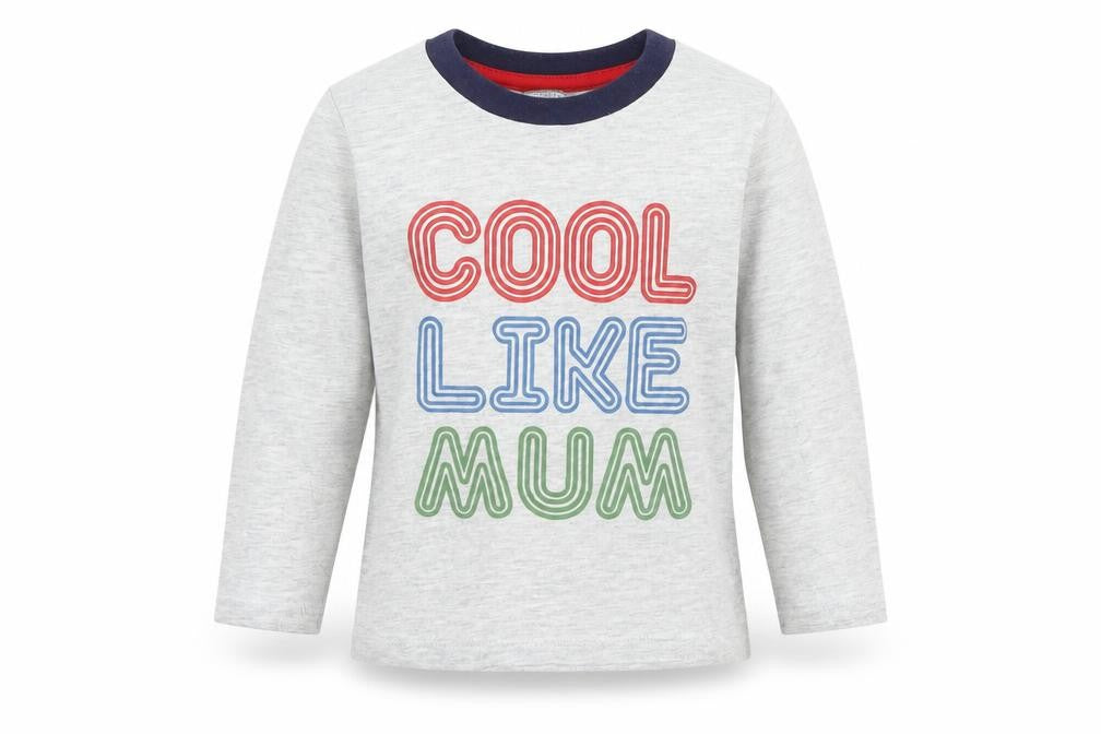 Front view of Primark girls’ white basic t-shirt, size 2, years - cool like mum