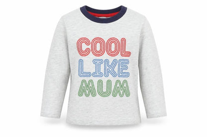 Front view of Primark girls’ white basic t-shirt, size 2, years - cool like mum