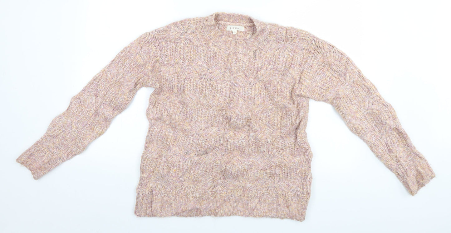 Womens UK Size M Per Una Beige Pullover Jumper