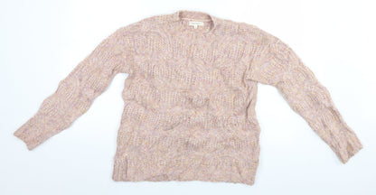 Womens UK Size M Per Una Beige Pullover Jumper
