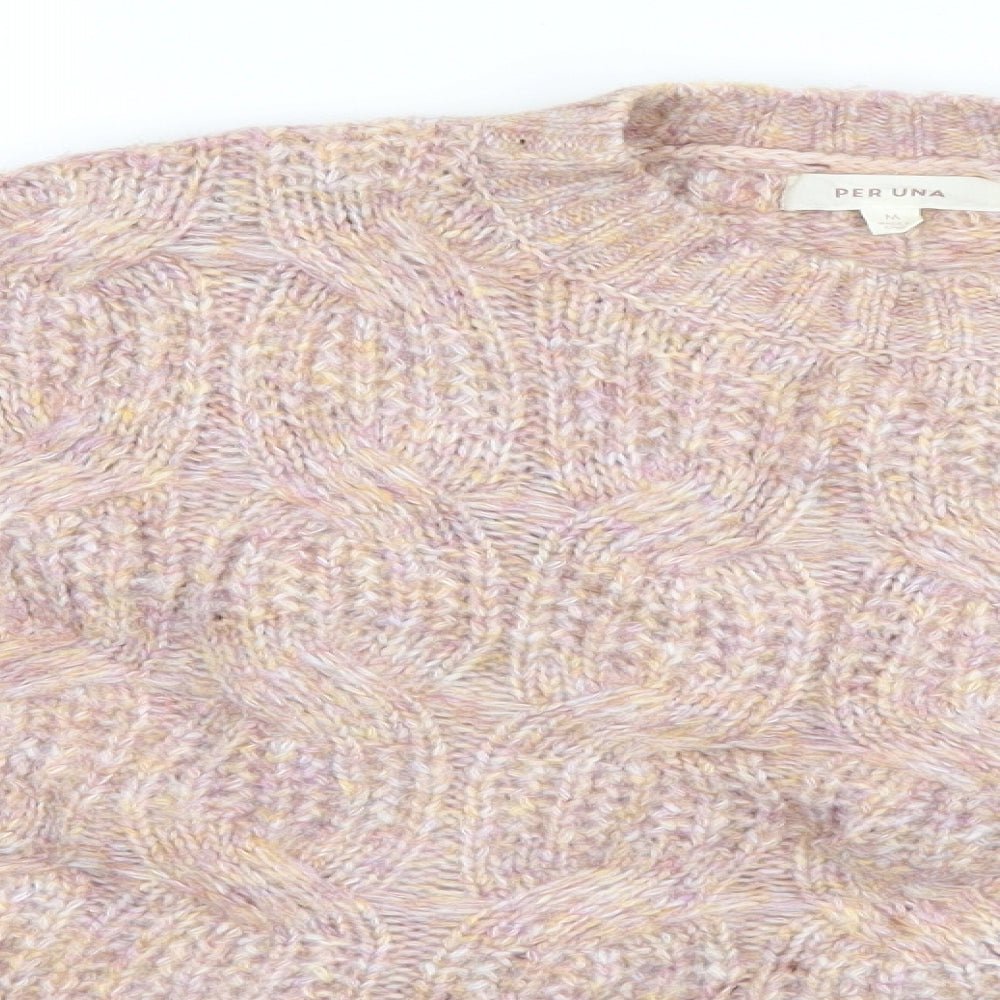Womens UK Size M Per Una Beige Pullover Jumper