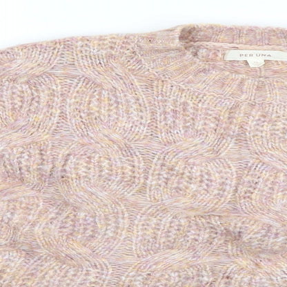 Womens UK Size M Per Una Beige Pullover Jumper