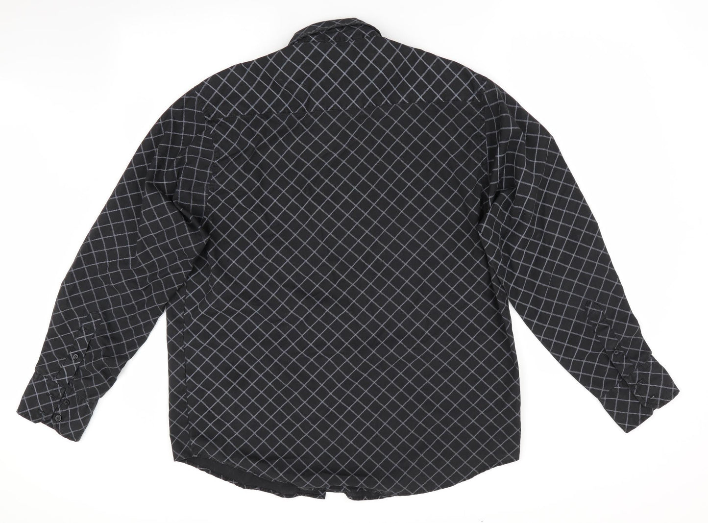 Mens UK Size L Freeport Grey  Button-Up Long Sleeve Casual Shirt
