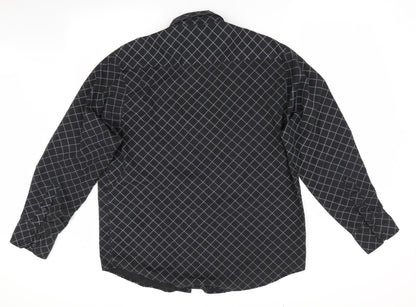 Mens UK Size L Freeport Grey  Button-Up Long Sleeve Casual Shirt
