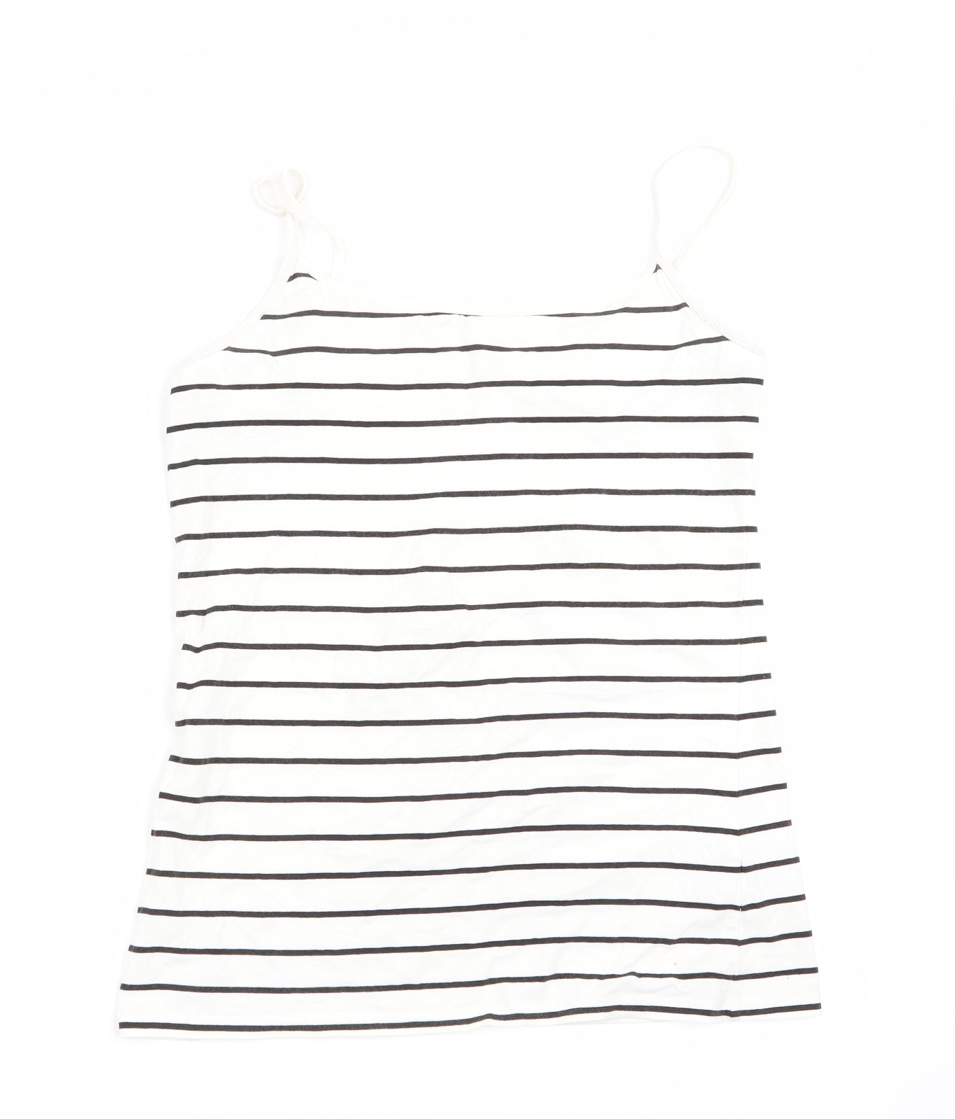Womens UK Size  Preworn White Camisole T-Shirt