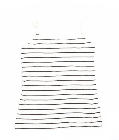 Womens UK Size  Preworn White Camisole T-Shirt