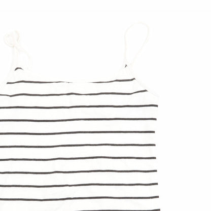 Womens UK Size  Preworn White Camisole T-Shirt