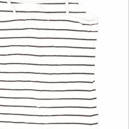 Womens UK Size  Preworn White Camisole T-Shirt
