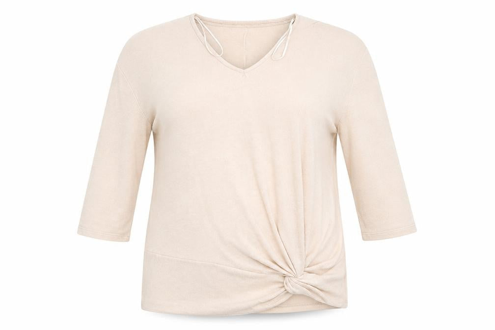 Womens UK Size 10 Papaya Beige Pullover Jumper