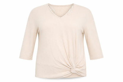 Womens UK Size 10 Papaya Beige Pullover Jumper