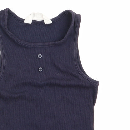 H&M Girls Blue   Basic Tank Size 3-4 Years