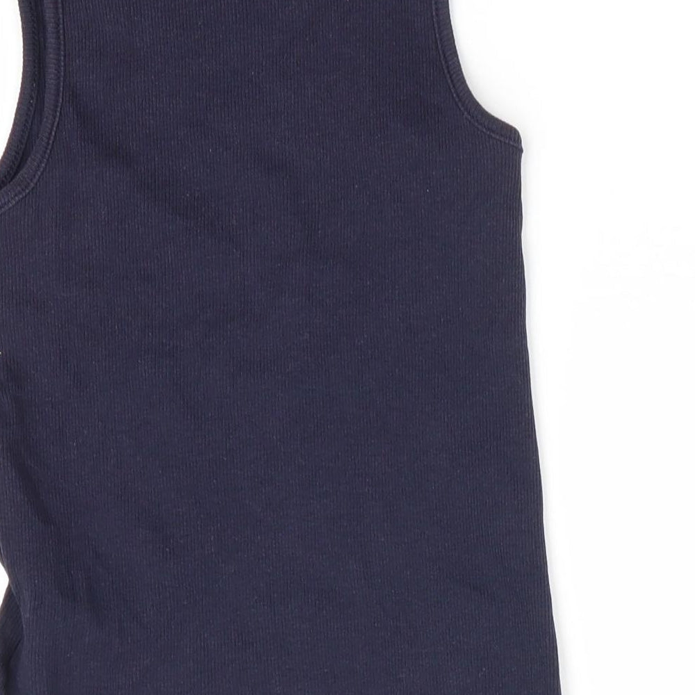 H&M Girls Blue   Basic Tank Size 3-4 Years