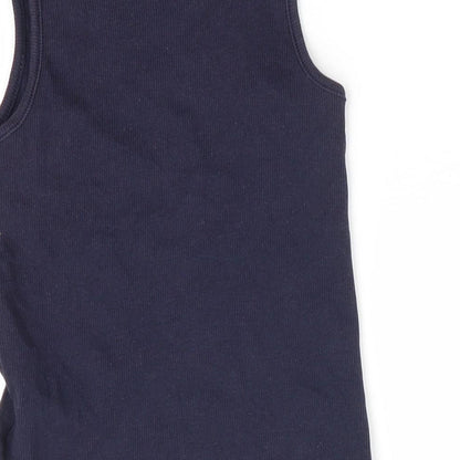 H&M Girls Blue   Basic Tank Size 3-4 Years