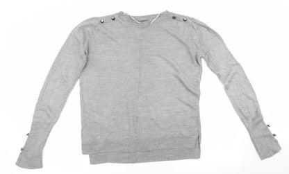 Primark Womens Grey   Pullover Jumper Size S