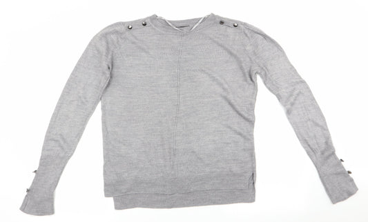 Primark Womens Grey   Pullover Jumper Size S