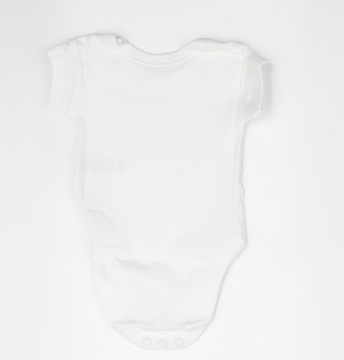 George Baby White   Romper One-Piece Size Newborn  - Tiny Baby