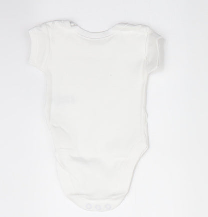 George Baby White   Romper One-Piece Size Newborn  - Tiny Baby