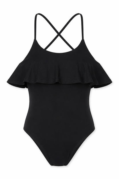 Womens UK Size 10 Missguided One-Piece Black Bodysuit