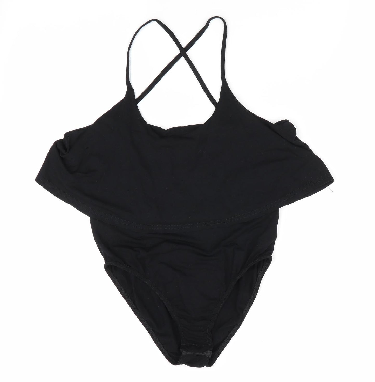 Missguided Womens Black   Bodysuit One-Piece Size 10