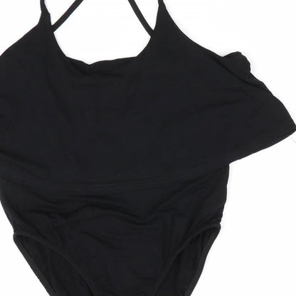 Missguided Womens Black   Bodysuit One-Piece Size 10