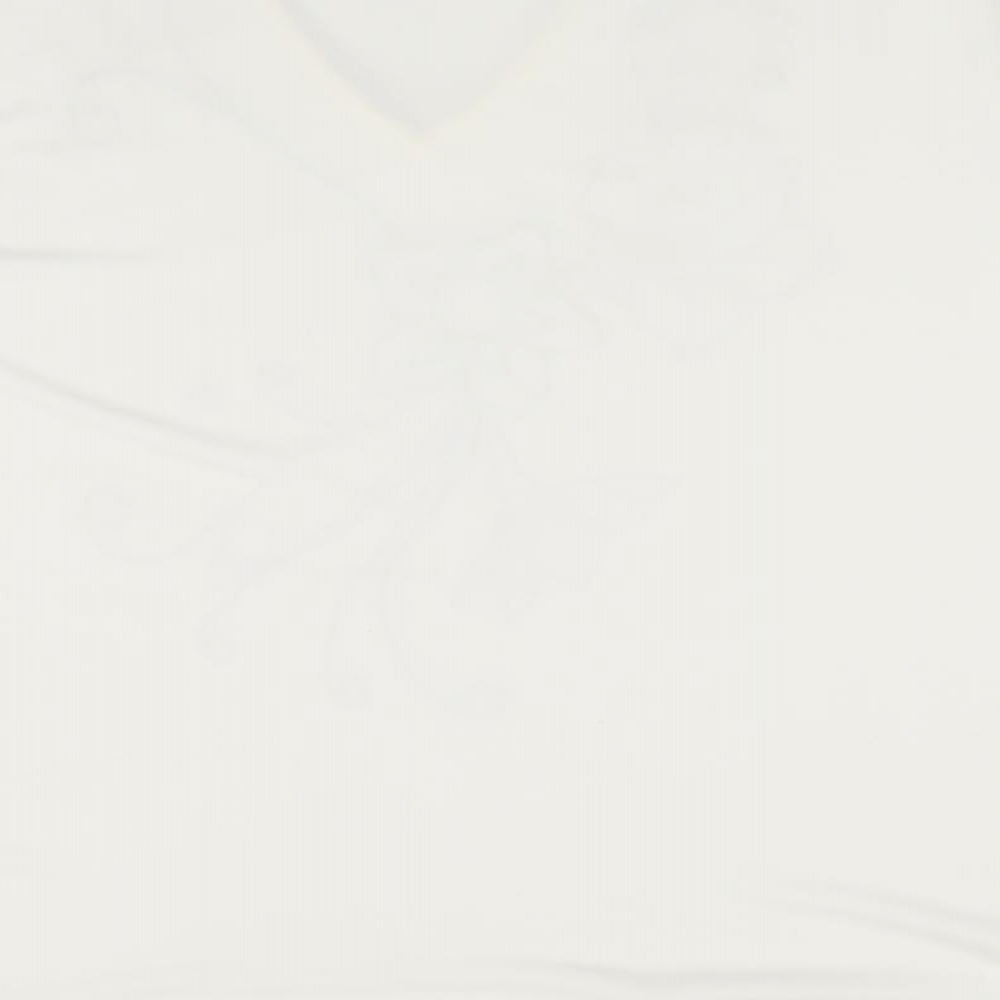 Bonmarché Womens Ivory Floral  Basic Blouse Size XL