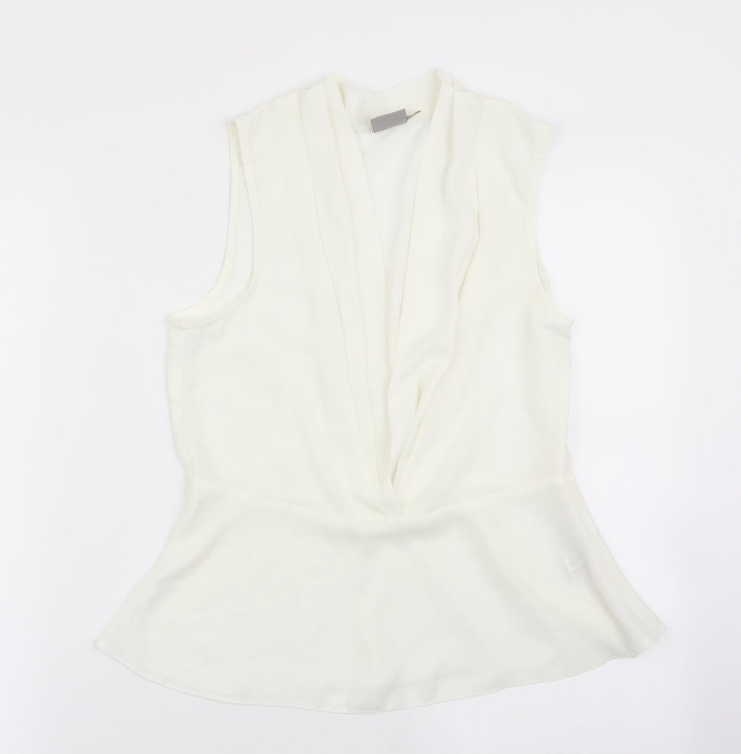 Womens UK Size 8 ASOS Ivory Basic Blouse