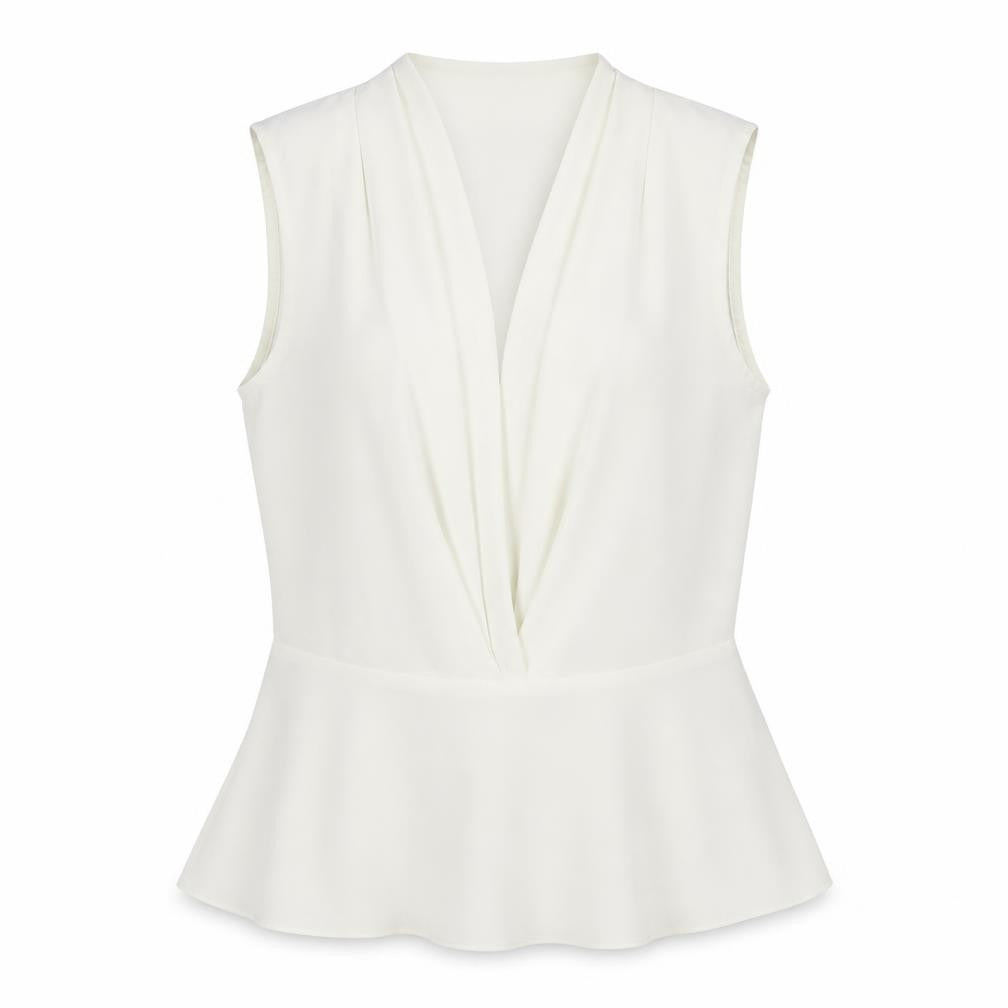 Womens UK Size 8 ASOS Ivory Basic Blouse