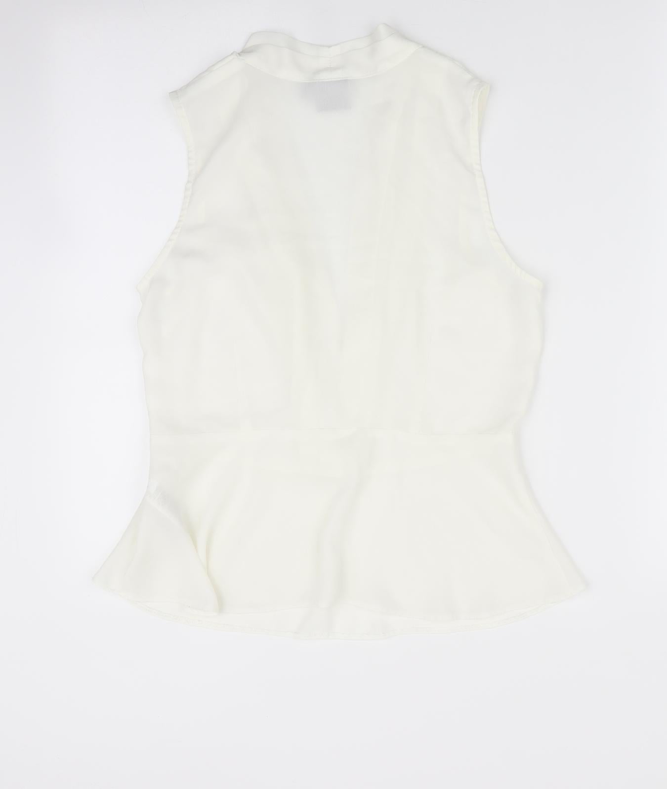 Womens UK Size 8 ASOS Ivory Basic Blouse