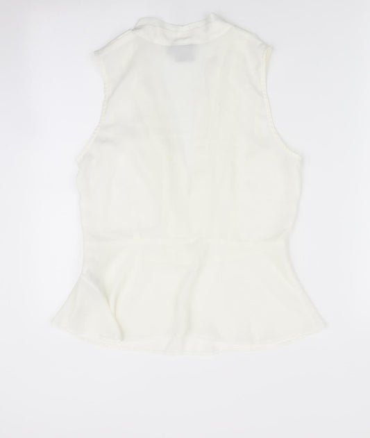 Womens UK Size 8 ASOS Ivory Basic Blouse