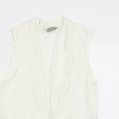 Womens UK Size 8 ASOS Ivory Basic Blouse