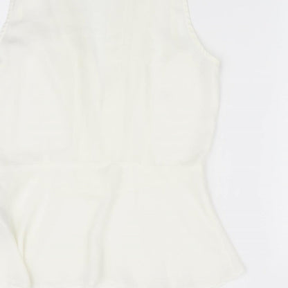 Womens UK Size 8 ASOS Ivory Basic Blouse