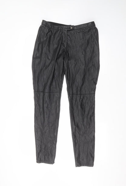 Womens UK Size 12 H&M Regular Fit  Black Trousers
