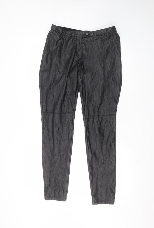 Womens UK Size 12 H&M Regular Fit  Black Trousers