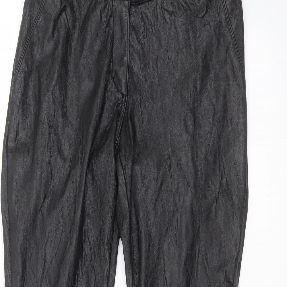 Womens UK Size 12 H&M Regular Fit  Black Trousers