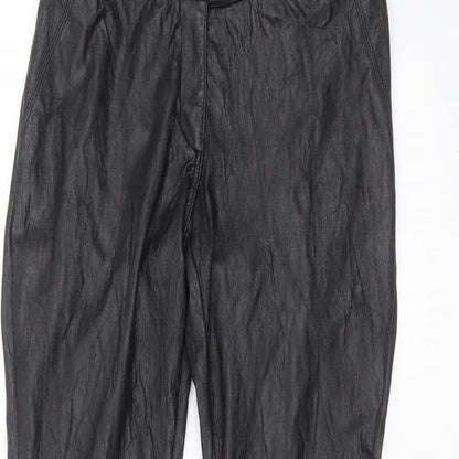 Womens UK Size 12 H&M Regular Fit  Black Trousers